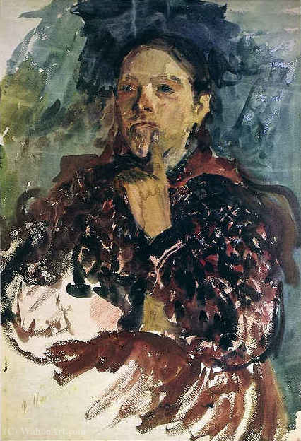 WikiOO.org - Енциклопедія образотворчого мистецтва - Живопис, Картини
 Philip Maliavin - A peasant woman