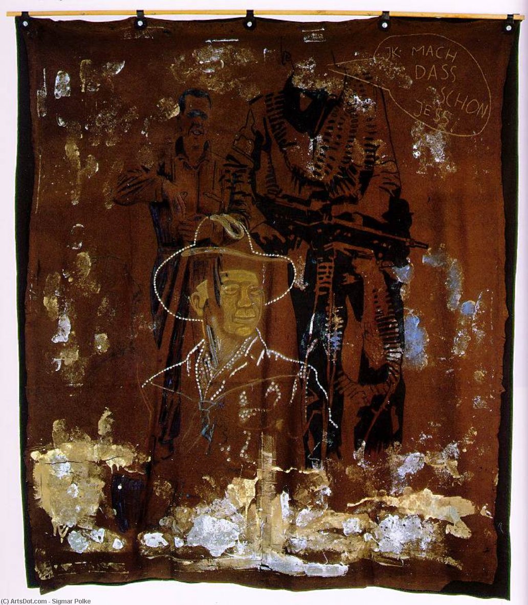 Wikioo.org - The Encyclopedia of Fine Arts - Painting, Artwork by Sigmar Polke - Jess
