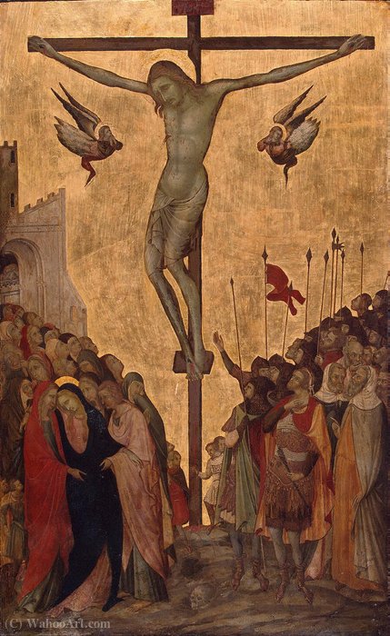 WikiOO.org - Encyclopedia of Fine Arts - Malba, Artwork Ugolino Lorenzetti - Calvary - GJ - (5507)