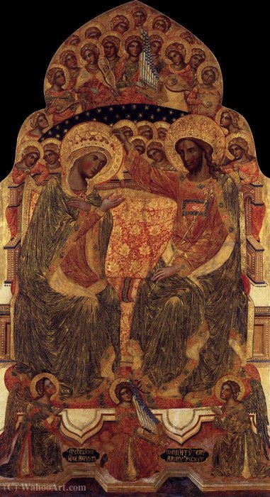 WikiOO.org - Enciclopédia das Belas Artes - Pintura, Arte por Catarino - Coronation of the Virgin