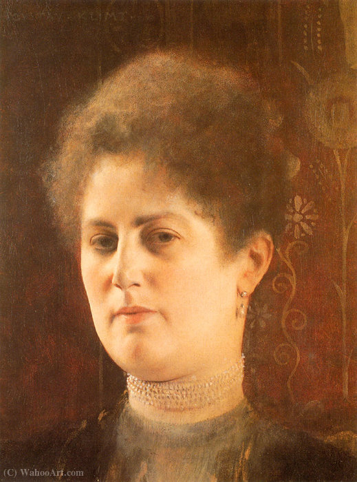 Wikioo.org - The Encyclopedia of Fine Arts - Painting, Artwork by Gustav Klimt - Portrait of a Lady
