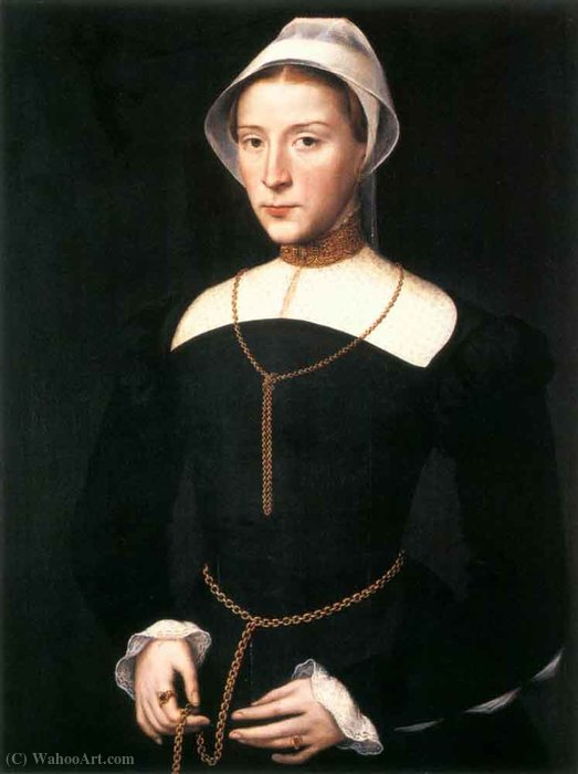WikiOO.org - Encyclopedia of Fine Arts - Schilderen, Artwork Willem Adriaensz Key - Portrait of a lady