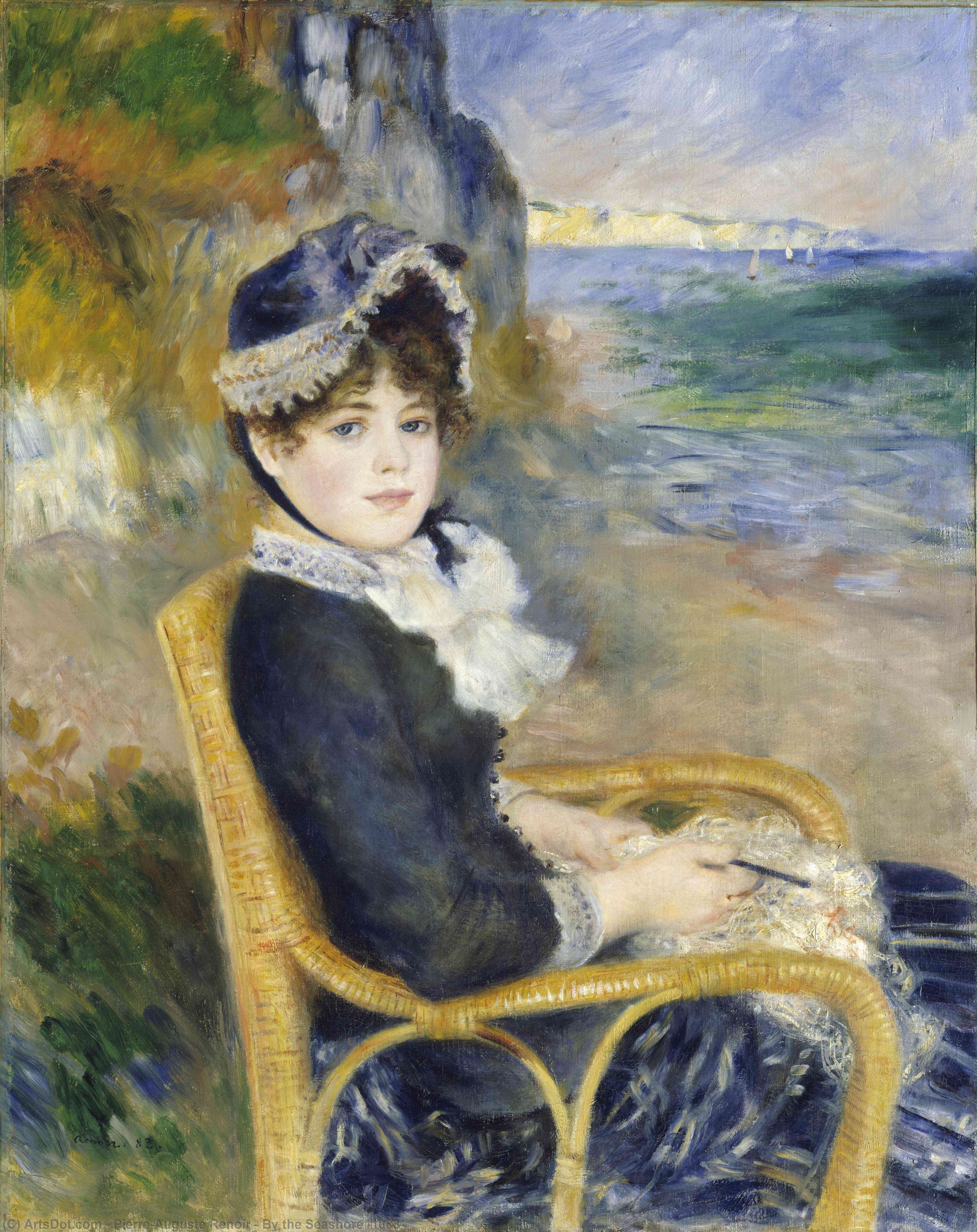 WikiOO.org - Encyclopedia of Fine Arts - Maľba, Artwork Pierre-Auguste Renoir - By the Seashore (1883)