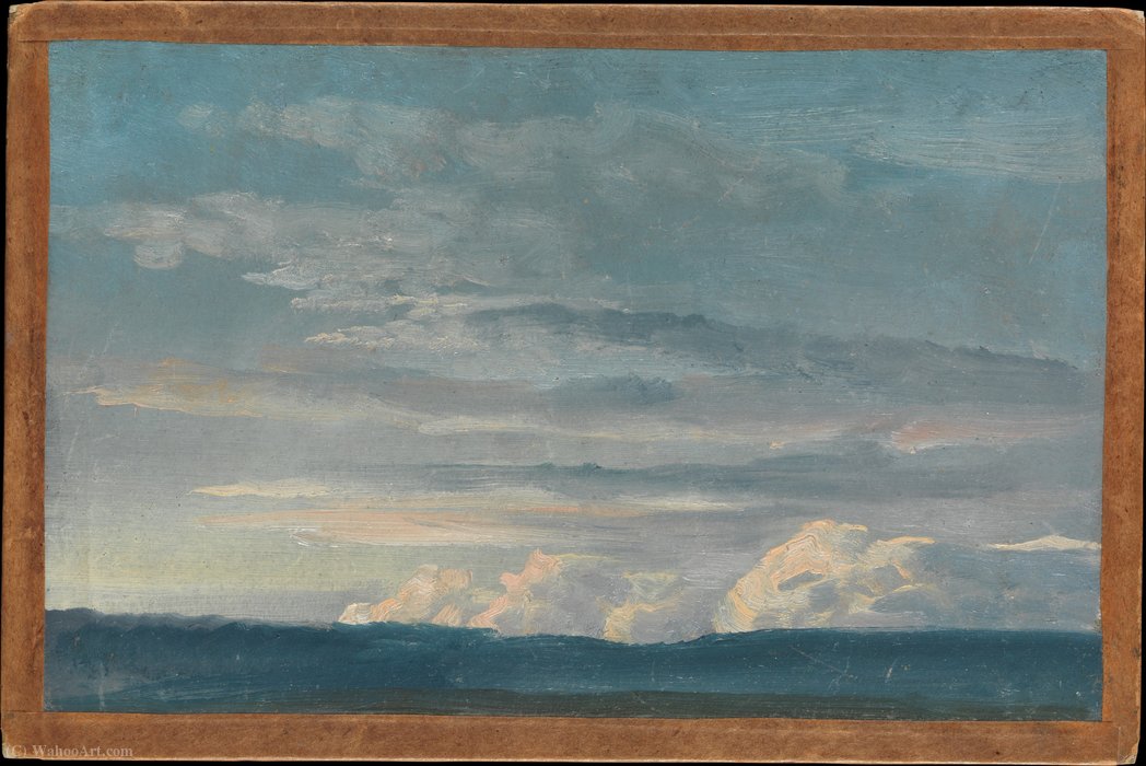 Wikioo.org - The Encyclopedia of Fine Arts - Painting, Artwork by Johan Christian Clausen Dahl - Cloud study