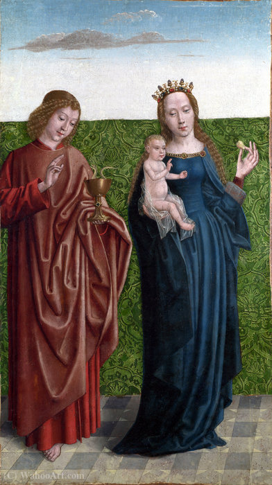 Wikioo.org - The Encyclopedia of Fine Arts - Painting, Artwork by Master Of The Saint Bartholomew Altarpiece - S Peter and Dorothy (1)
