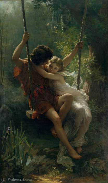 Wikioo.org - The Encyclopedia of Fine Arts - Painting, Artwork by Pierre Auguste Cot - Springtime (1873)