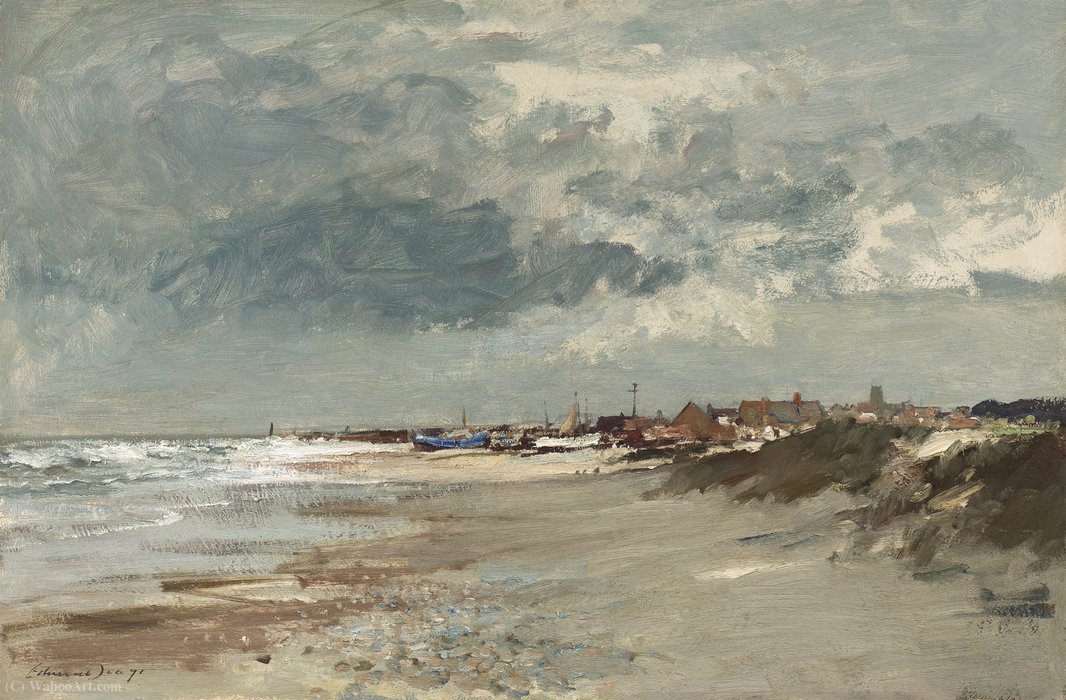 Wikioo.org - The Encyclopedia of Fine Arts - Painting, Artwork by Edward Seago - Gathering storm, suffolk
