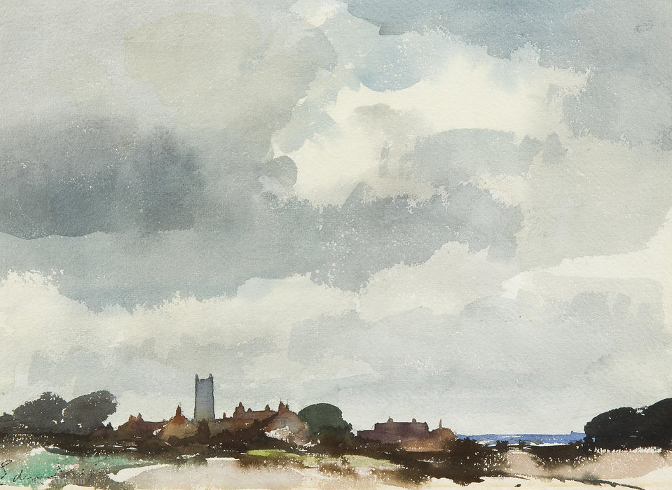 Wikioo.org - The Encyclopedia of Fine Arts - Painting, Artwork by Edward Seago - Happisburgh, norfolk