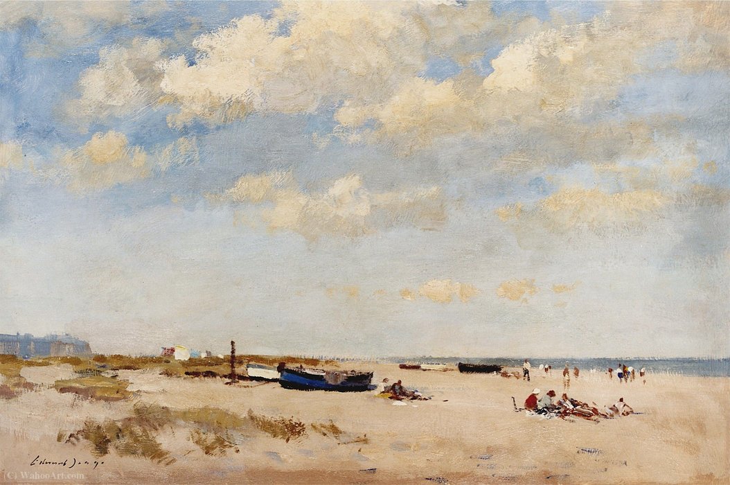 WikiOO.org - Encyclopedia of Fine Arts - Lukisan, Artwork Edward Seago - On the Beach of Great Yarmouth