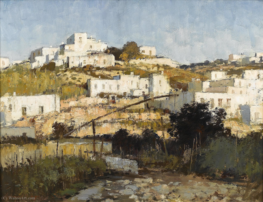 Wikioo.org – L'Encyclopédie des Beaux Arts - Peinture, Oeuvre de Edward Seago - Ponza paysage
