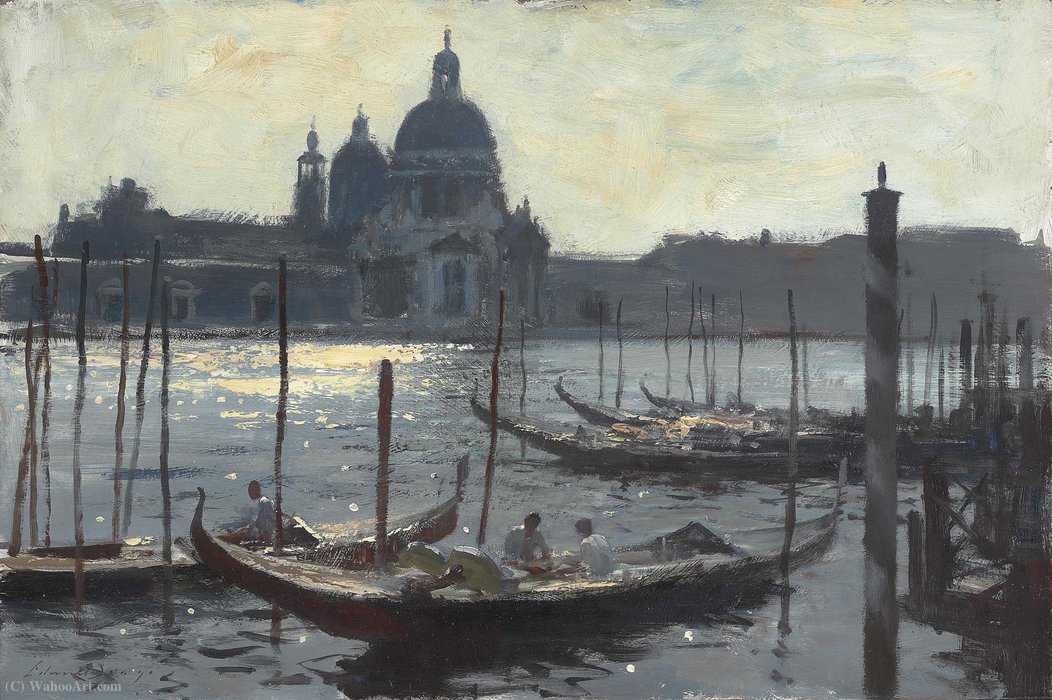 WikiOO.org - Encyclopedia of Fine Arts - Målning, konstverk Edward Seago - Santa Maria della Salute, Venice