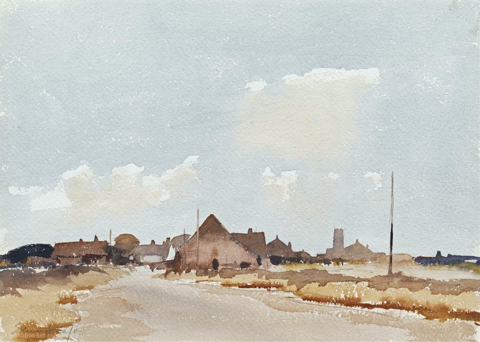 Wikioo.org - The Encyclopedia of Fine Arts - Painting, Artwork by Edward Seago - Sea palling - norfolk