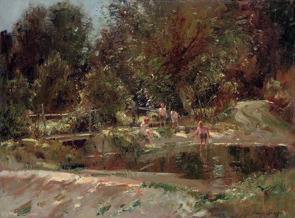 Wikioo.org - The Encyclopedia of Fine Arts - Painting, Artwork by Edward Seago - Summer afternoon