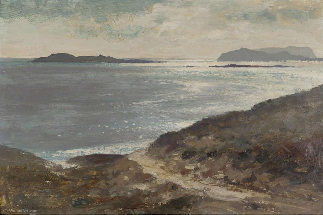 WikiOO.org - Encyclopedia of Fine Arts - Maľba, Artwork Edward Seago - Sunlit sea, sardinia
