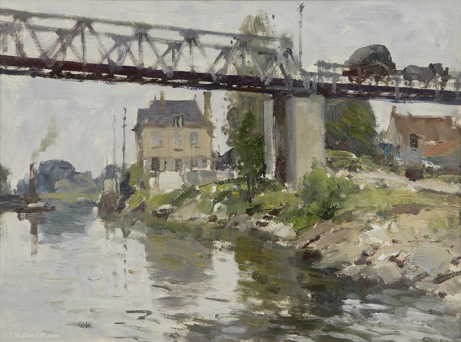 Wikioo.org - The Encyclopedia of Fine Arts - Painting, Artwork by Edward Seago - The Bridge at Vernon