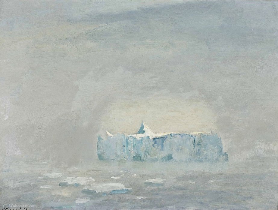 Wikioo.org - Encyklopedia Sztuk Pięknych - Malarstwo, Grafika Edward Seago - The first iceberg, boxing day, (1956)