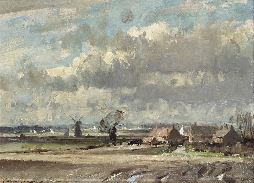 Wikioo.org - The Encyclopedia of Fine Arts - Painting, Artwork by Edward Seago - Thurne, (1951)