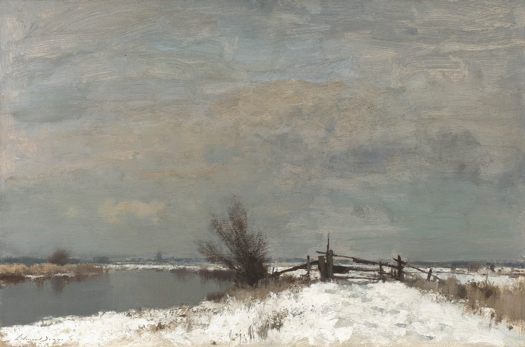 WikiOO.org - אנציקלופדיה לאמנויות יפות - ציור, יצירות אמנות Edward Seago - Winter by the Thurn