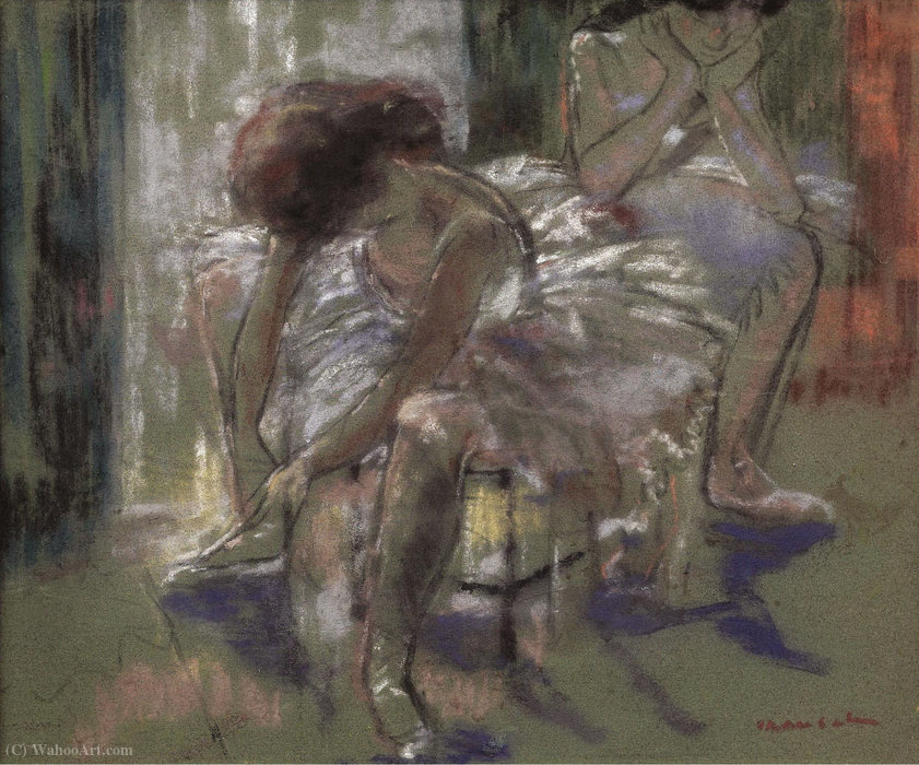 Wikioo.org - The Encyclopedia of Fine Arts - Painting, Artwork by Emilio Grau Sala - The dancers