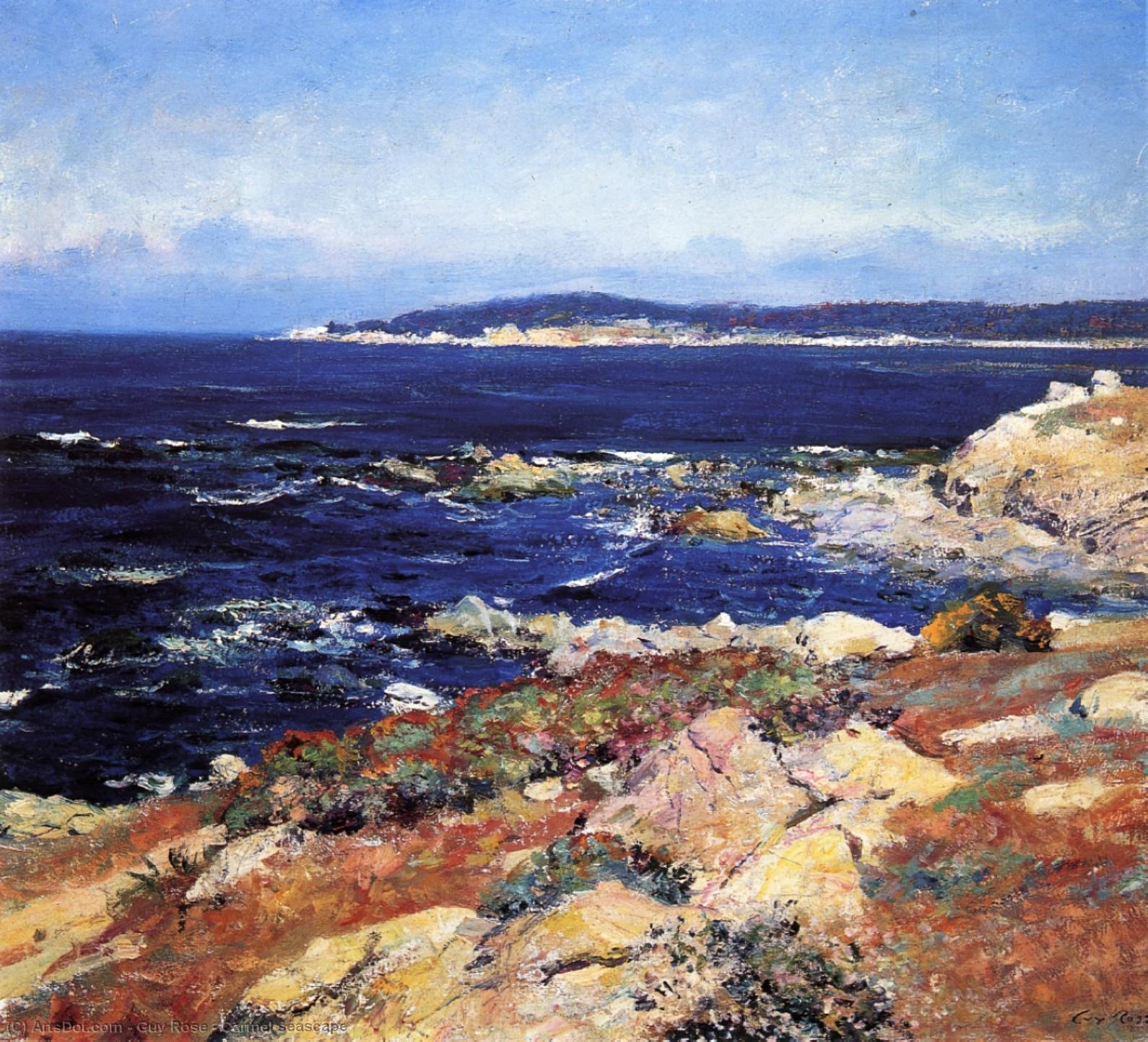 Wikioo.org - Bách khoa toàn thư về mỹ thuật - Vẽ tranh, Tác phẩm nghệ thuật Guy Rose - Carmel seascape