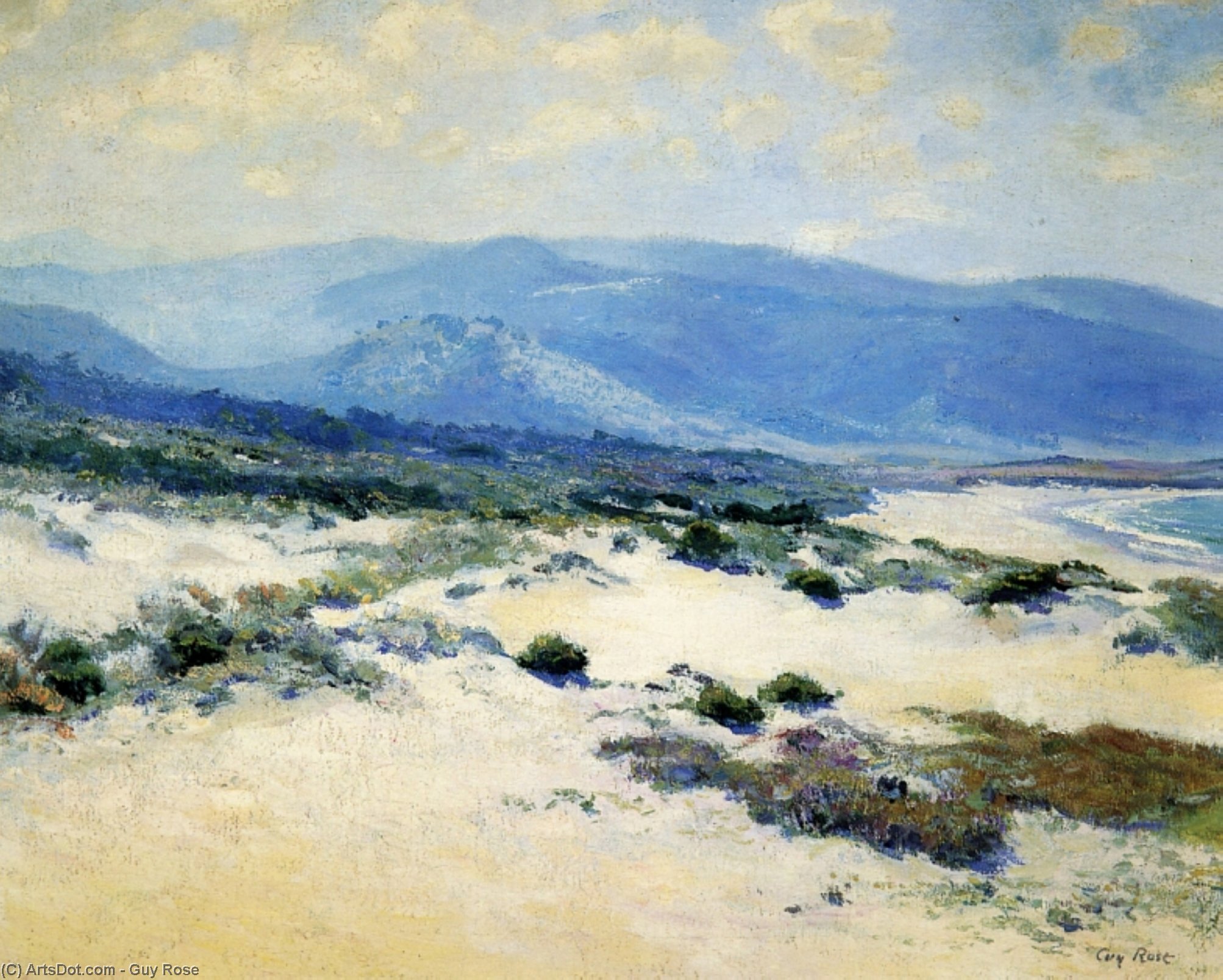 Wikioo.org - สารานุกรมวิจิตรศิลป์ - จิตรกรรม Guy Rose - Carmel shore 02, (1919)