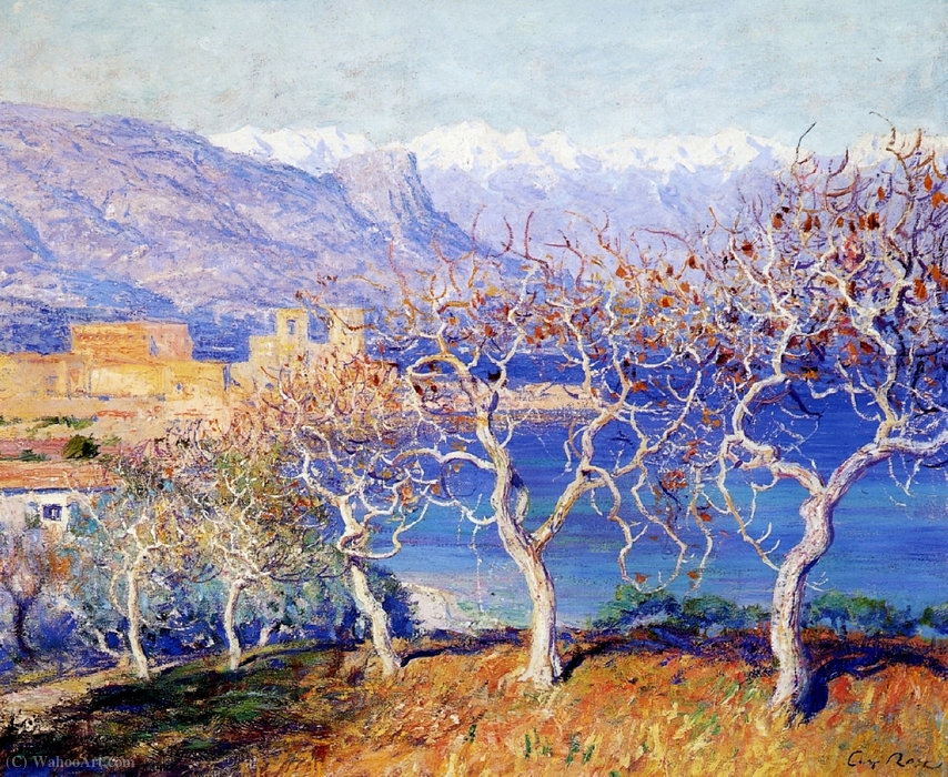 Wikioo.org - The Encyclopedia of Fine Arts - Painting, Artwork by Guy Rose - Fig trees, antibes, (1910)