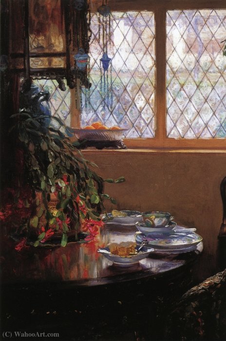 Wikioo.org – L'Enciclopedia delle Belle Arti - Pittura, Opere di Guy Rose - Dalla finestra Sala da pranzo, (1910)