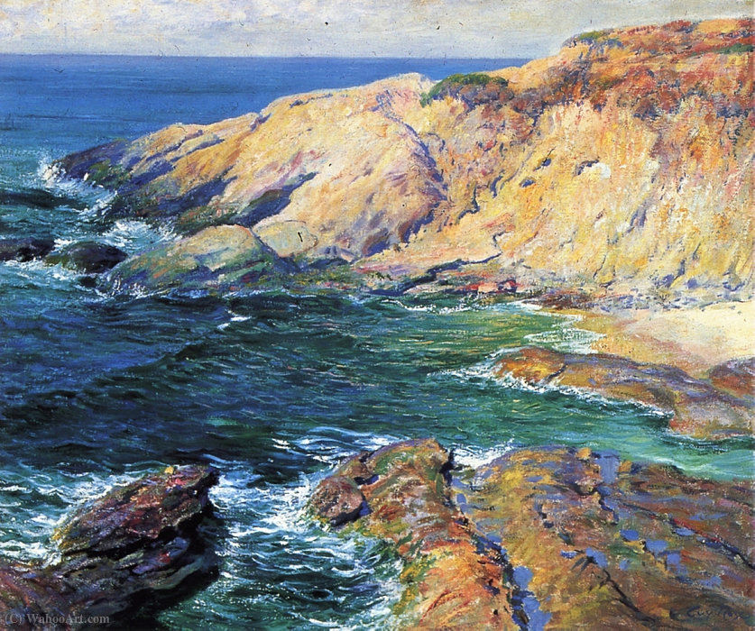 WikiOO.org - دایره المعارف هنرهای زیبا - نقاشی، آثار هنری Guy Rose - Incoming tide, (1917)