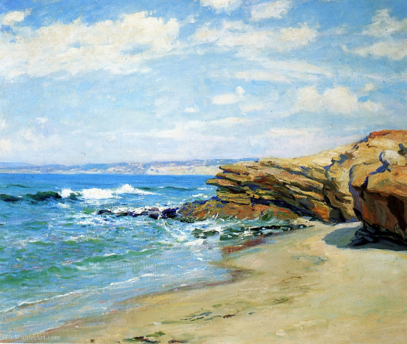 Wikioo.org - The Encyclopedia of Fine Arts - Painting, Artwork by Guy Rose - La jolla beach