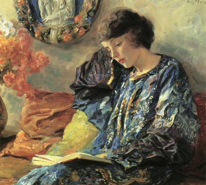 Wikioo.org - The Encyclopedia of Fine Arts - Painting, Artwork by Guy Rose - Marguerite, (1918)