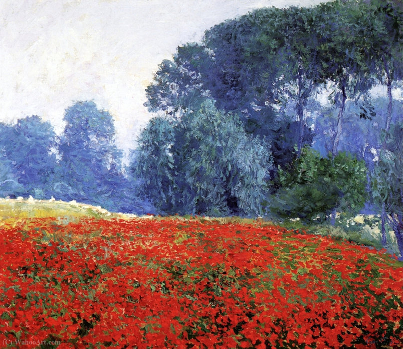 Wikioo.org - The Encyclopedia of Fine Arts - Painting, Artwork by Guy Rose - Poppy field, (1910)