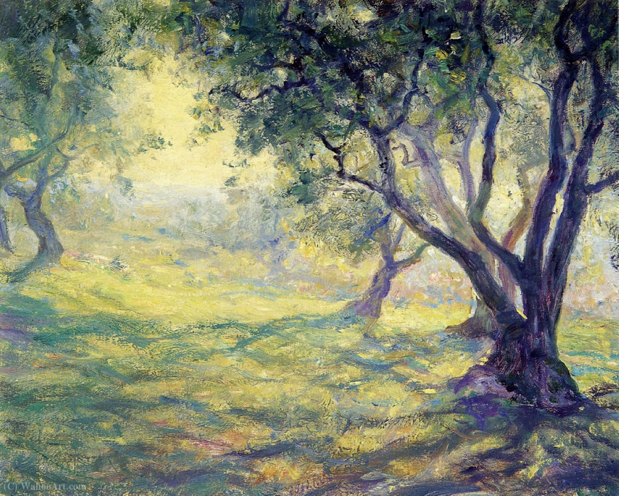 WikiOO.org - Encyclopedia of Fine Arts - Maľba, Artwork Guy Rose - Provincial olive grove