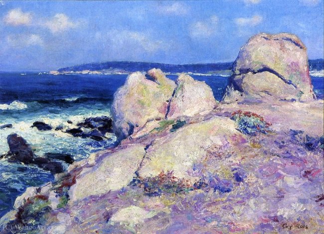 Wikioo.org - The Encyclopedia of Fine Arts - Painting, Artwork by Guy Rose - Rocks-Point Reamer