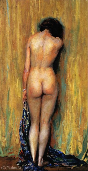 WikiOO.org - Encyclopedia of Fine Arts - Maleri, Artwork Guy Rose - Standing nude