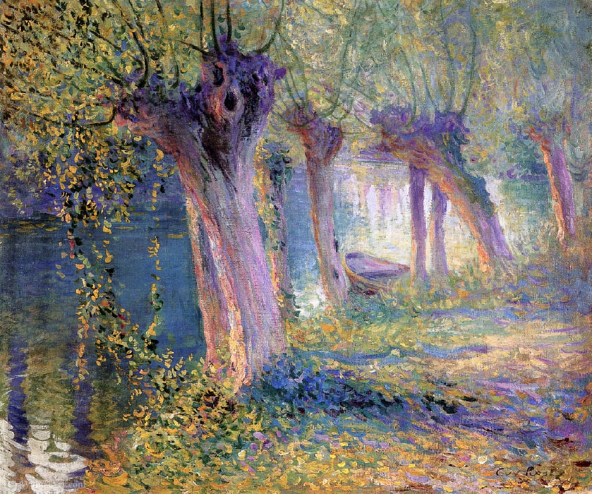 WikiOO.org - Encyclopedia of Fine Arts - Maľba, Artwork Guy Rose - Untitled (aka river epte, giverny), (1910)