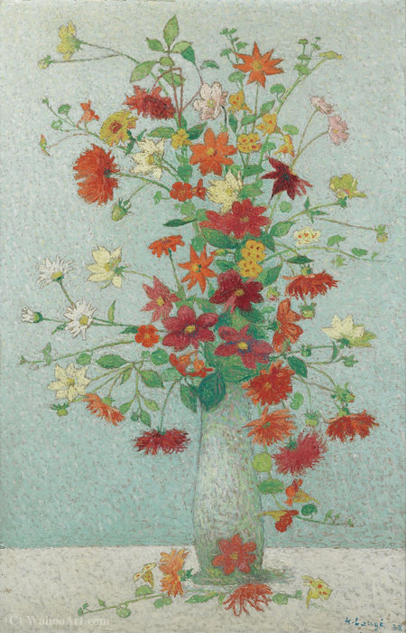 Wikioo.org - The Encyclopedia of Fine Arts - Painting, Artwork by Achille Laugé - Flowers, (1938)