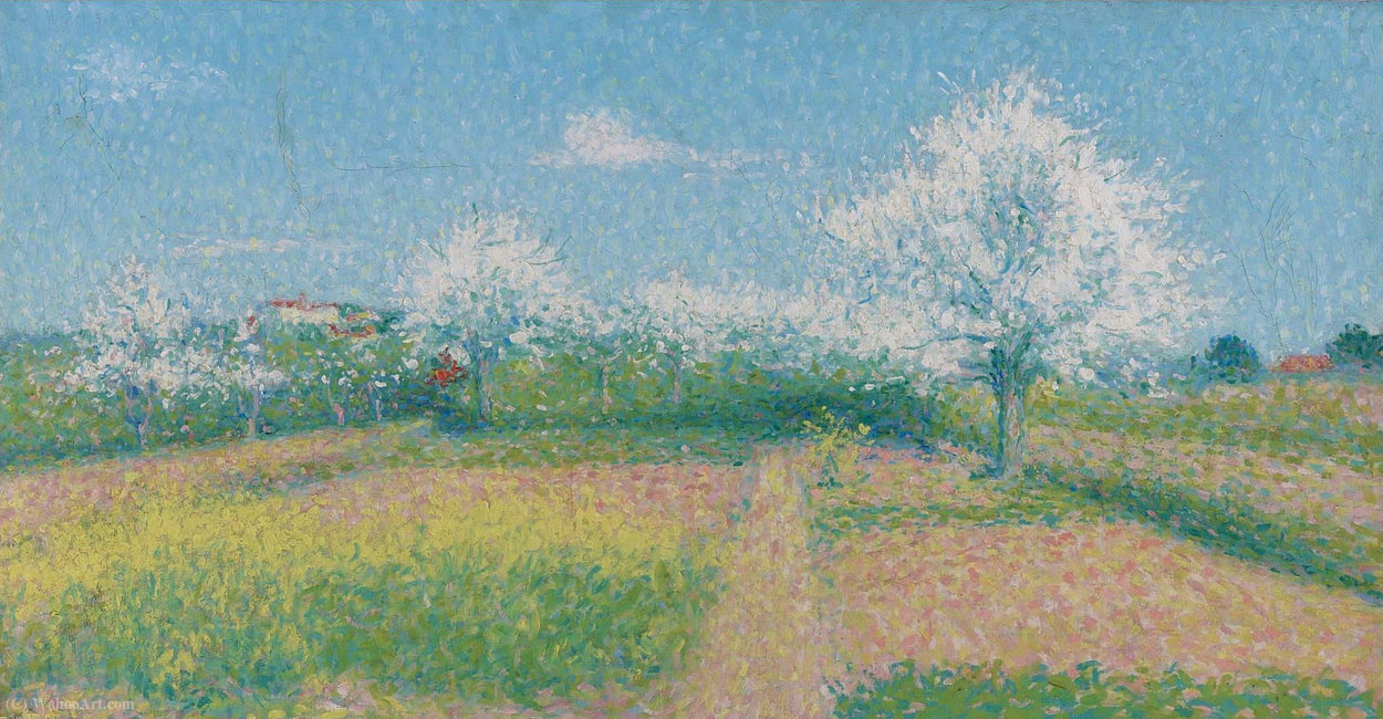 WikiOO.org - Enciklopedija dailės - Tapyba, meno kuriniai Achille Laugé - The artist`s orchard