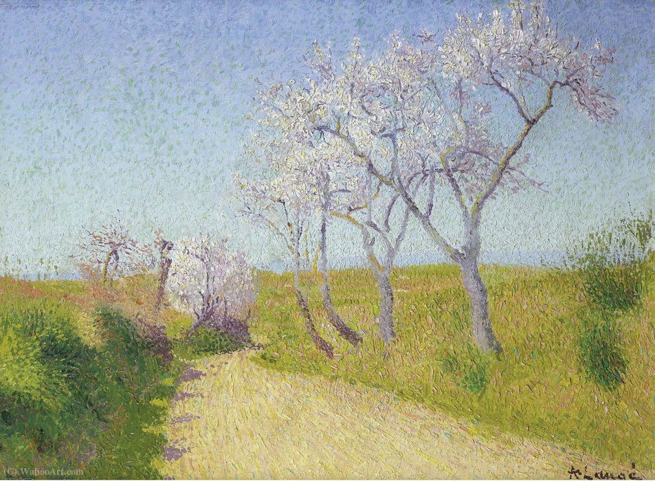 WikiOO.org - Encyclopedia of Fine Arts - Målning, konstverk Achille Laugé - The Road from Limoux to Alete-Les-Bains