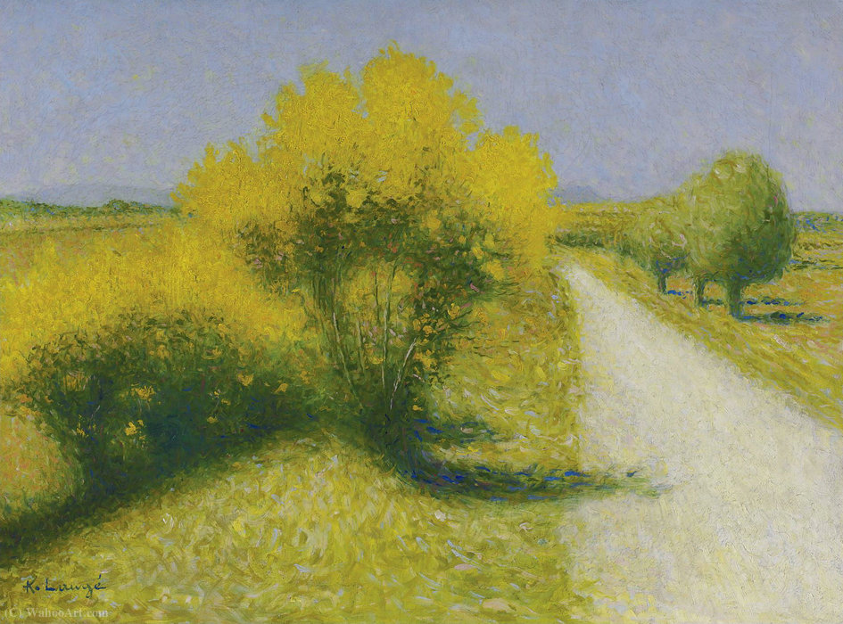 WikiOO.org - Εγκυκλοπαίδεια Καλών Τεχνών - Ζωγραφική, έργα τέχνης Achille Laugé - The Road near Cailhau