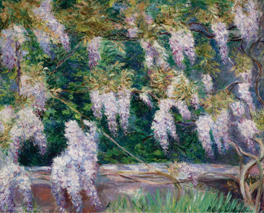 Wikioo.org - The Encyclopedia of Fine Arts - Painting, Artwork by Blanche Hoschedé-Monet - Wistarias at Giverny
