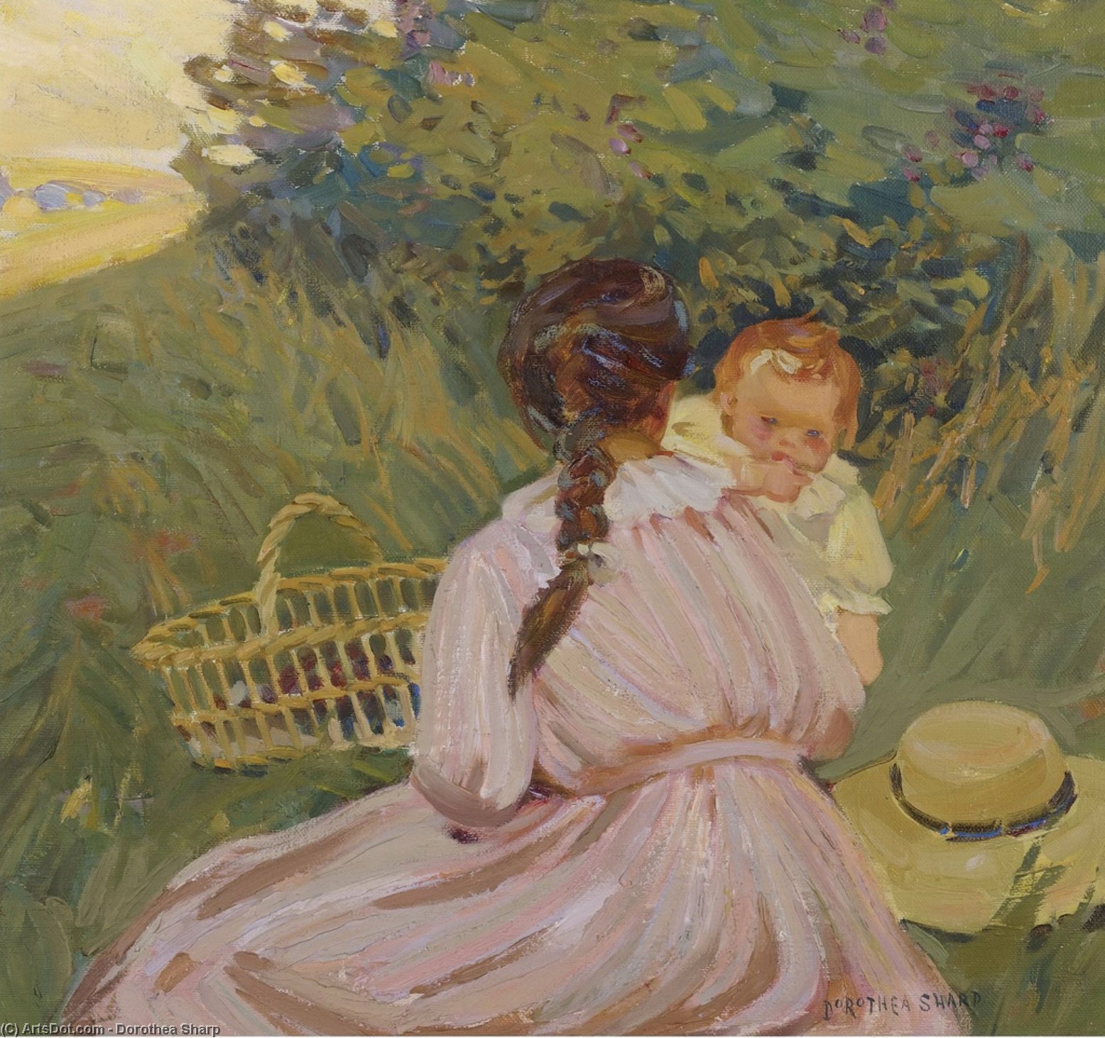Wikioo.org - Bách khoa toàn thư về mỹ thuật - Vẽ tranh, Tác phẩm nghệ thuật Dorothea Sharp - Sunday picnic