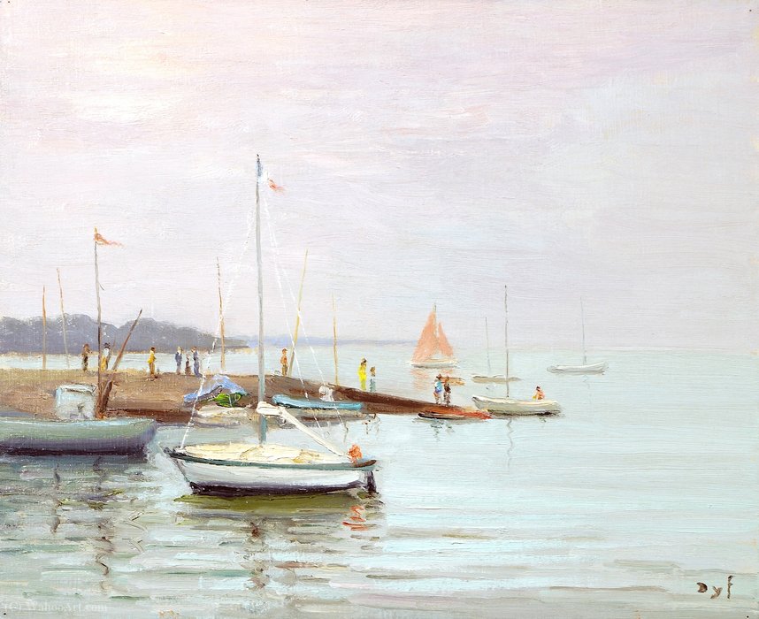 WikiOO.org - Enciclopedia of Fine Arts - Pictura, lucrări de artă Marcel Dyf - Afternoon on the Quay