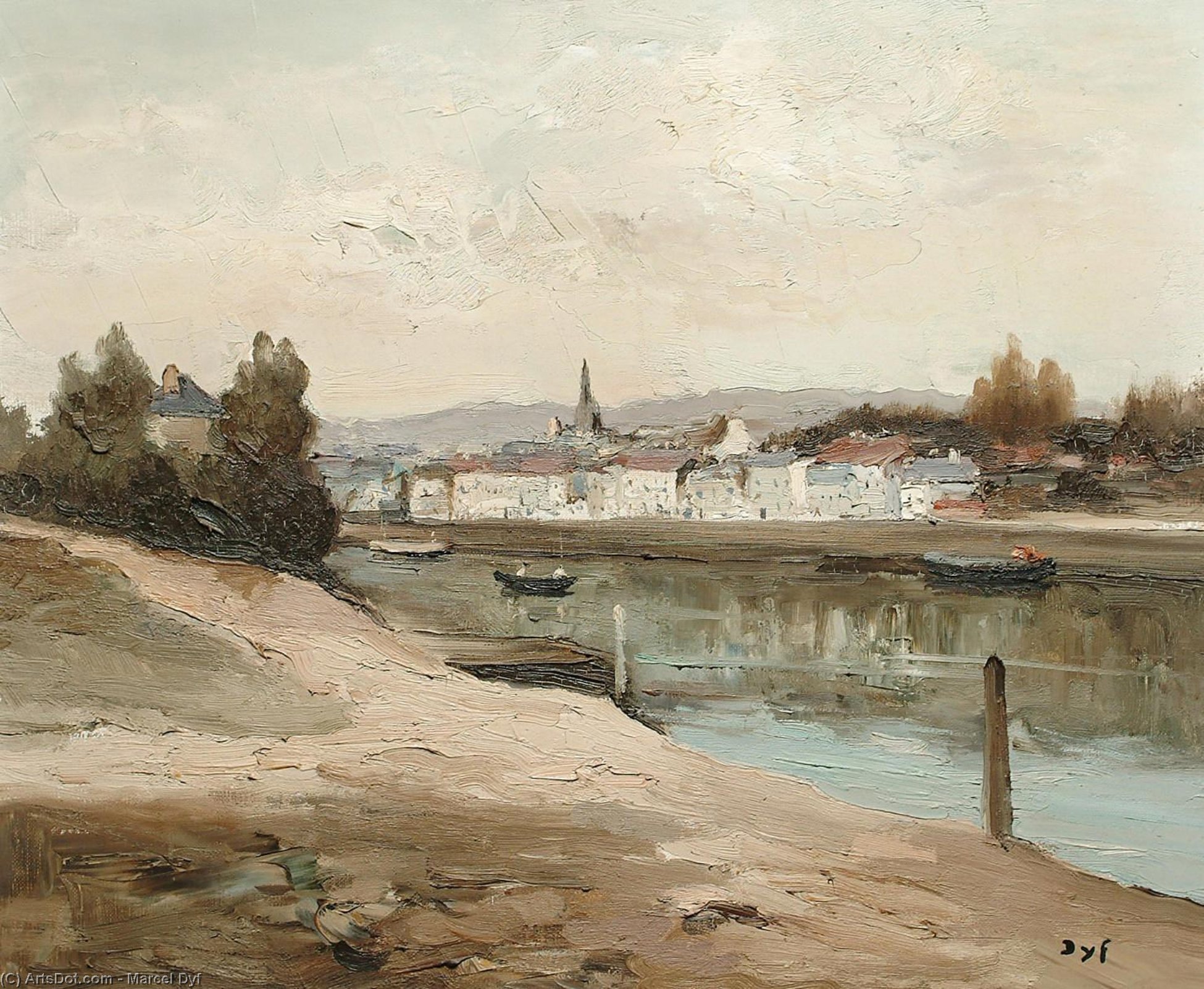 Wikioo.org - The Encyclopedia of Fine Arts - Painting, Artwork by Marcel Dyf - Bank of the River