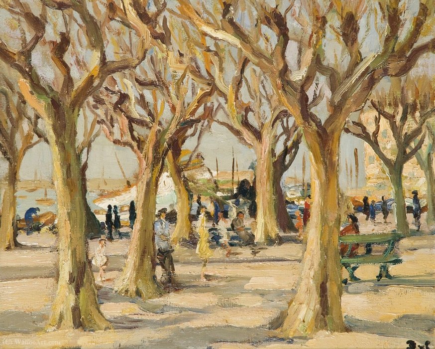 WikiOO.org - Енциклопедия за изящни изкуства - Живопис, Произведения на изкуството Marcel Dyf - Cannes, the Alley