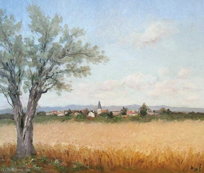 WikiOO.org - 백과 사전 - 회화, 삽화 Marcel Dyf - Fields of Wheat at Saules