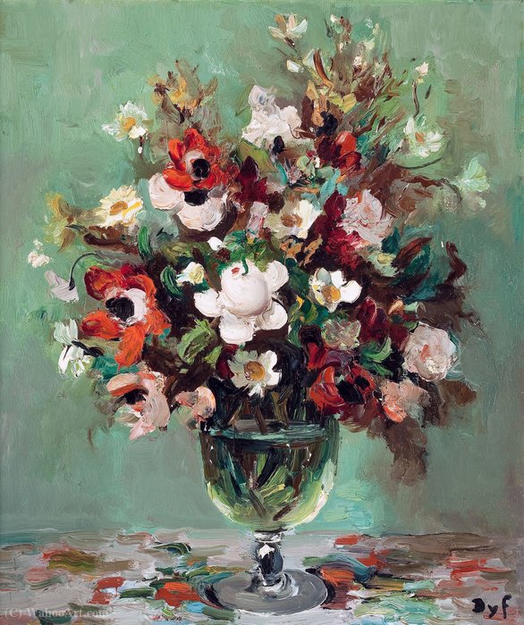 Wikioo.org - The Encyclopedia of Fine Arts - Painting, Artwork by Marcel Dyf - Floral still life