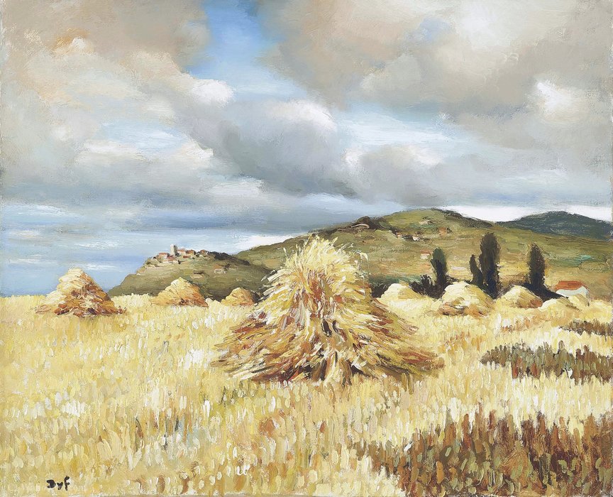 Wikioo.org - The Encyclopedia of Fine Arts - Painting, Artwork by Marcel Dyf - Haystacks
