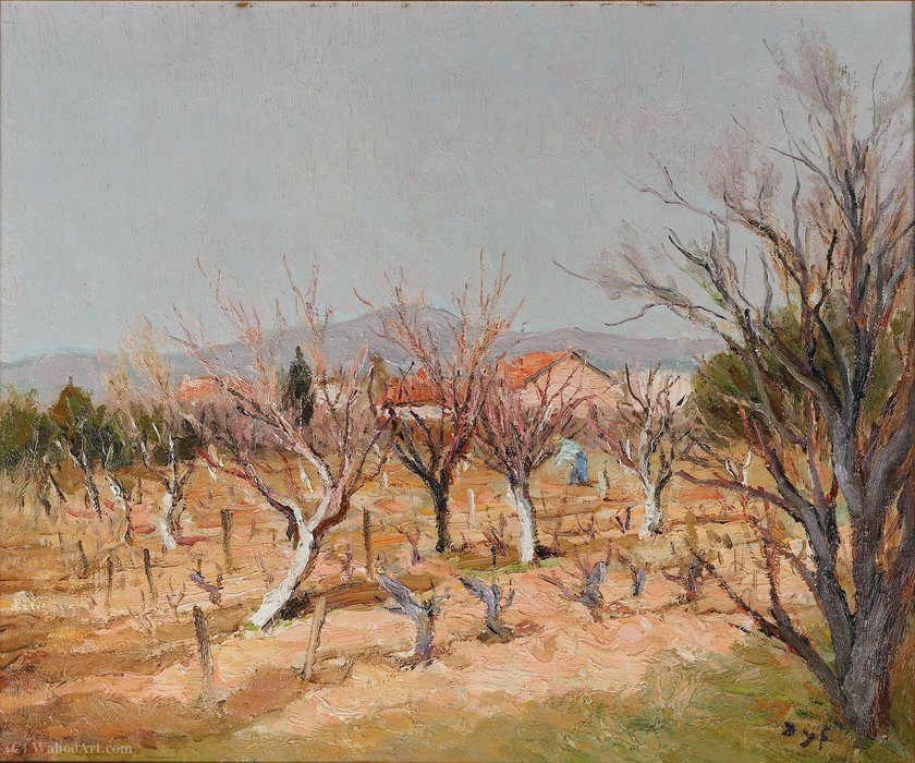 Wikioo.org - The Encyclopedia of Fine Arts - Painting, Artwork by Marcel Dyf - Landscape with Vines