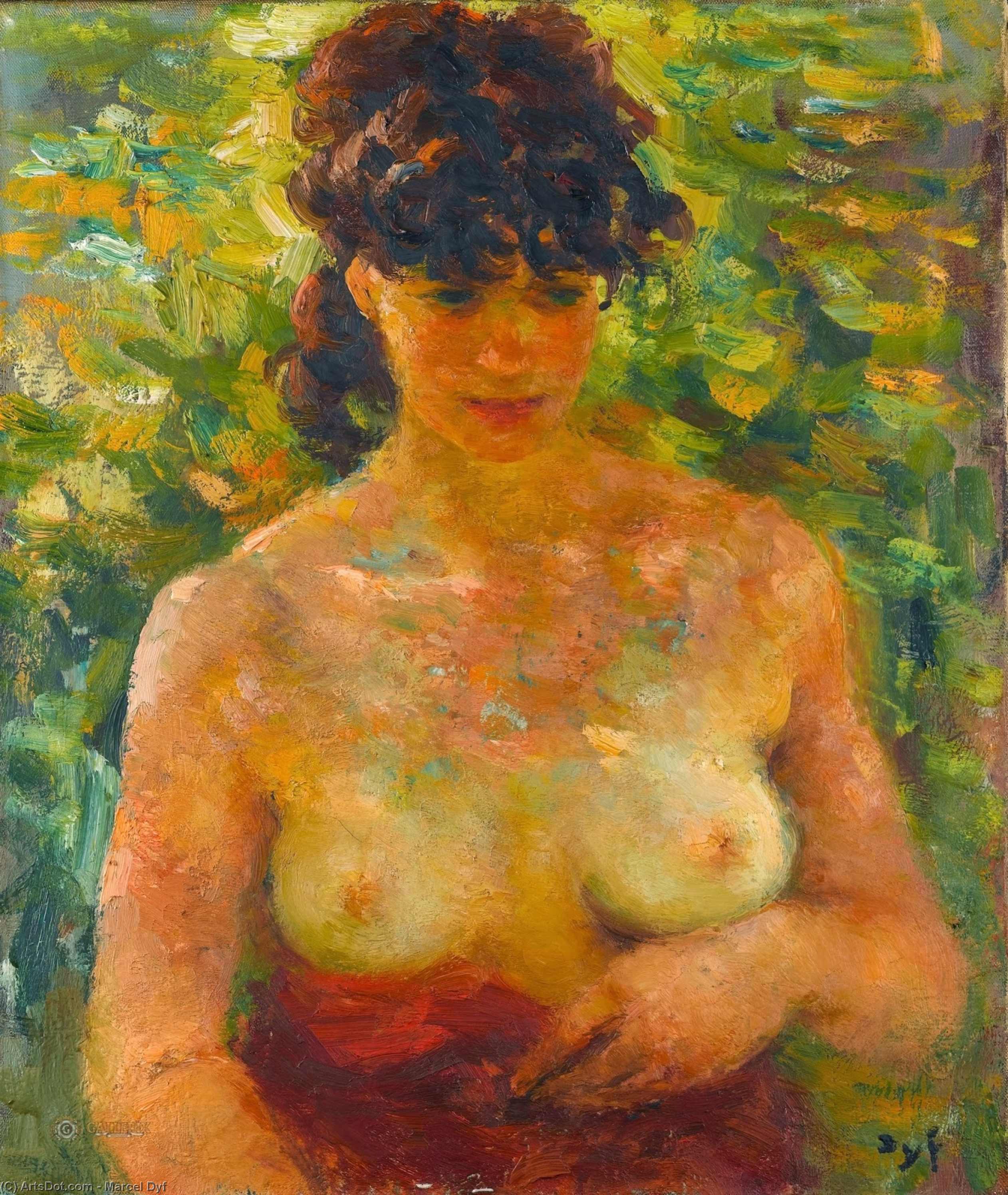 Wikioo.org - The Encyclopedia of Fine Arts - Painting, Artwork by Marcel Dyf - Nude Torso in Sunlight