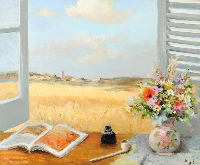 WikiOO.org - אנציקלופדיה לאמנויות יפות - ציור, יצירות אמנות Marcel Dyf - Opened window